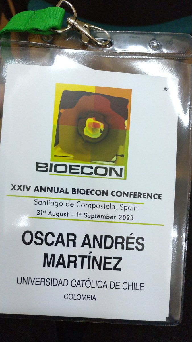 @BIOECON1 Great conferences!