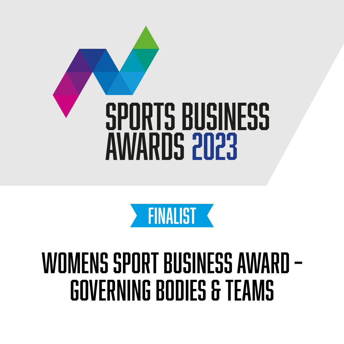 We’re absolutely thrilled to announce that we’ve been listed as a finalist for the #SBA23 Women’s Sport Business Award for Governing Bodies & Teams 🏆

Project Development Lead, @billieeidk said: 'It is truly a rewarding feeling to be considered for the Women's Sport Business…