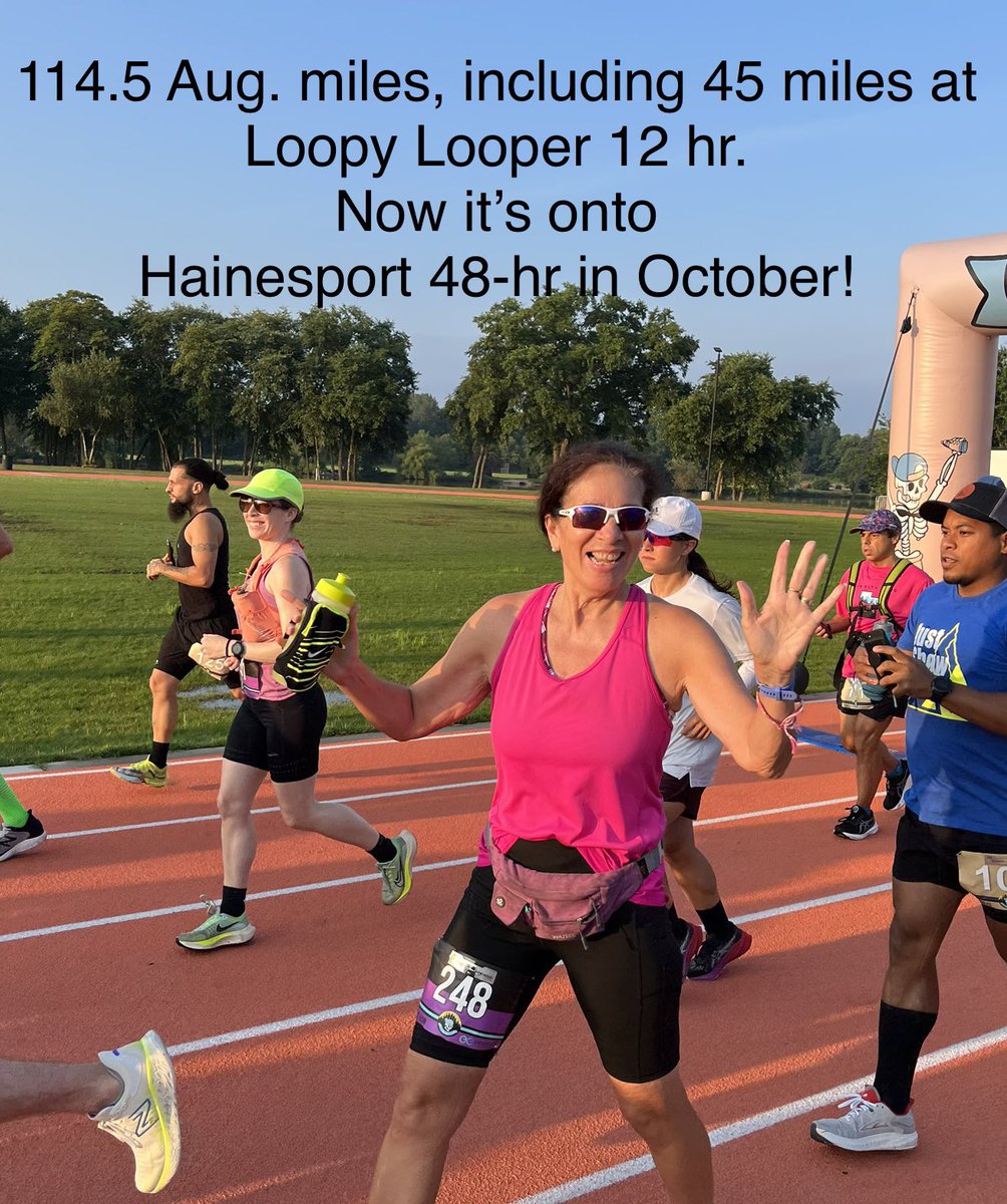 ultramiriam's tweet photo. It was a good #August for miles!
Now it's onto more training miles for Hainesport 48-hr ultra in #October Ultra no. 36.
Wishing all good training, miles, and great races in #September 🙂
#ultrarunner #loves #timedraces https://t.co/pAag69cSU1