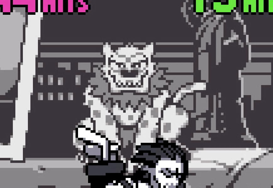 TigerClaw305's tweet image. Jagwar, Ray Filet, and Dreadmon spotted in the background Shredder Revenge's Dimension Shellshock DLC. #TMNT #ShreddersRevenge #DimensionShellshock #Jagwar #RayFilet #Dreadmon