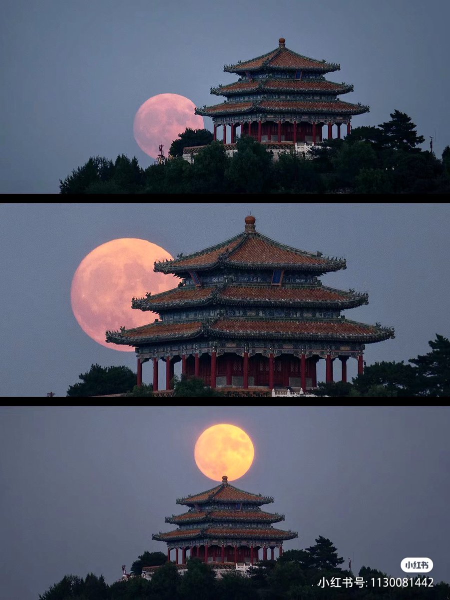 Descubre_China's tweet photo. 📍 Beijing, China  🇨🇳 🌑 

Aquí está la superluna en Beijing anoche 😍

Crédito: Rojo|1130081442

#Asia #China #Beijing #Penin #Luna #Superluna #Paisaje https://t.co/UBsD7peciq