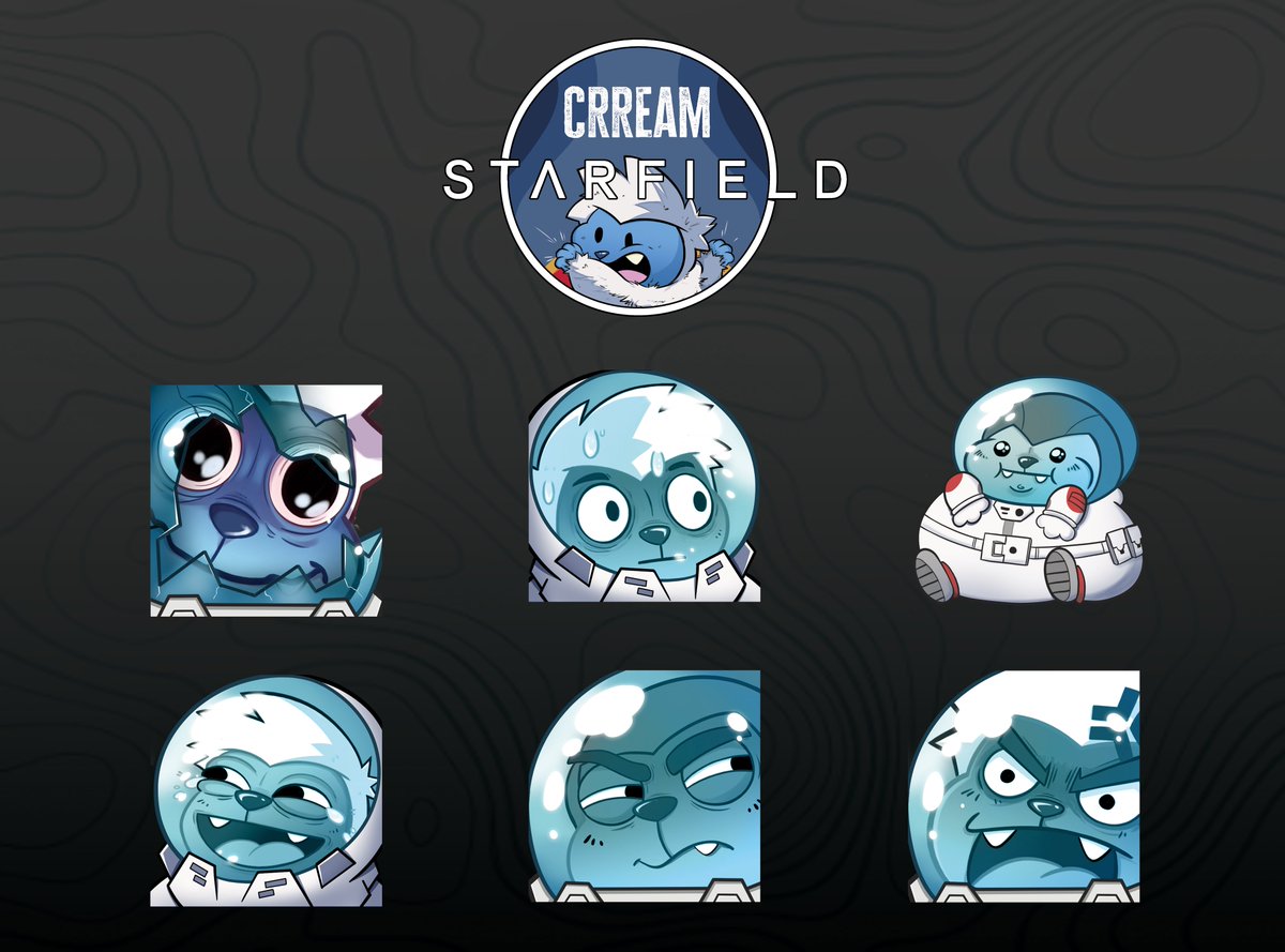 Starfield themed emotes for <a href="/CrReaM/">CRREAM</a> 
(๑•̀ᗝ•́)૭*:・ﾟ✧ SpaccceEeee🚀