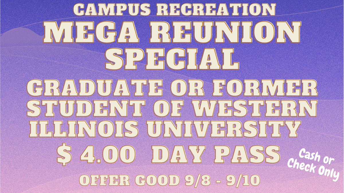 WIU Campus Recreation tweet media