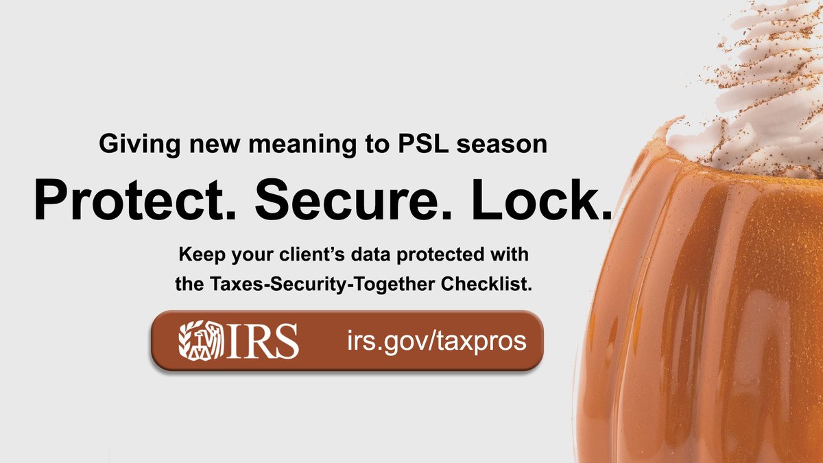 #TaxPros, keep your client’s data protected and learn more about the Taxes-Security-Together Checklist. ow.ly/PoXq50PFVRY #IRS