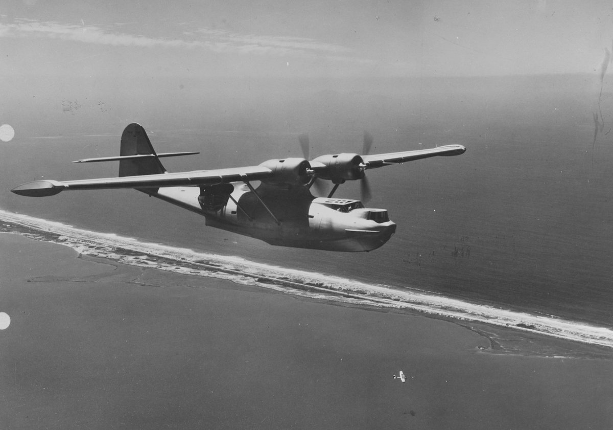 Boneyardsafari's tweet image. Consolidated PBY-5 Catalina patrol plane In flight, September 1940, a beautiful design and played a vital part in WWII. #PBY #pbycatalina #flynavy #wwii #aviationsafari #aviationpreservation #boneyardsafari