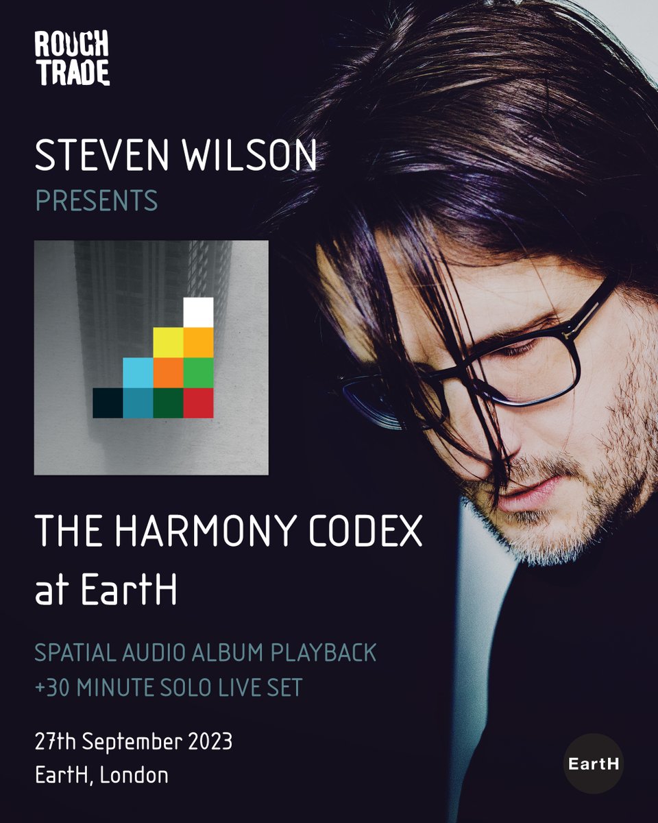 I’m thrilled to announce a special launch event; Steven Wilson presents The Harmony Codex at <a href="/EartHackney/">EartH</a> , on Wednesday 27th September, 7pm.