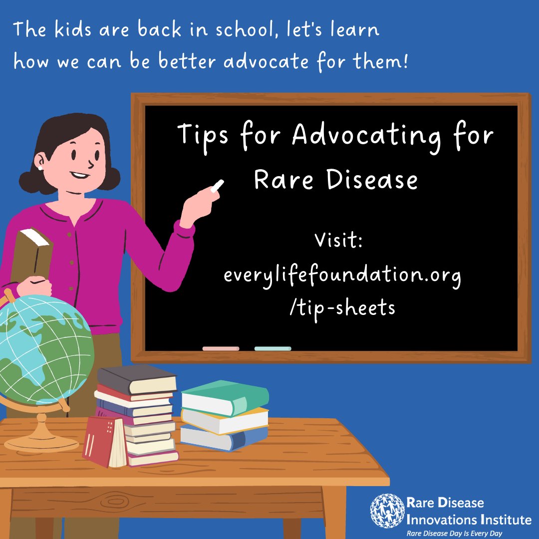 Now that the kids are back in school, let's learn how we can better advocate for them. We recommend you checkout Everylife Foundation's Advocacy Tip Sheets. #rarediseaseadvocacy