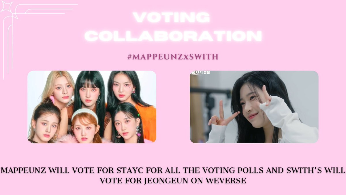 JeongeunGlobal's tweet image. [🗳️] Voting Reset                    

Mappeunz! Please cast your votes for Jeongeun. Remember, this can be the last time we'll be able to vote for her! 🤍

Don't forget to participate in our collabs!

#MAPPEUNZxSWITH

#CHOIJEONGEUN #최정은 #JEONGEUN #정은 #RUNEXT #알유넥스트