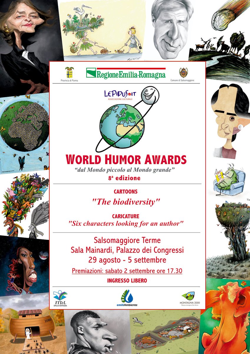 FANY - BLOG: World humor awards: due ospiti d'eccezione: fany-blog.blogspot.com/2023/08/world-… #worldhumorawards #robertototaro #jeanmulatier #salsomaggioreterme #mostra #cartoon #prize #fanyblog