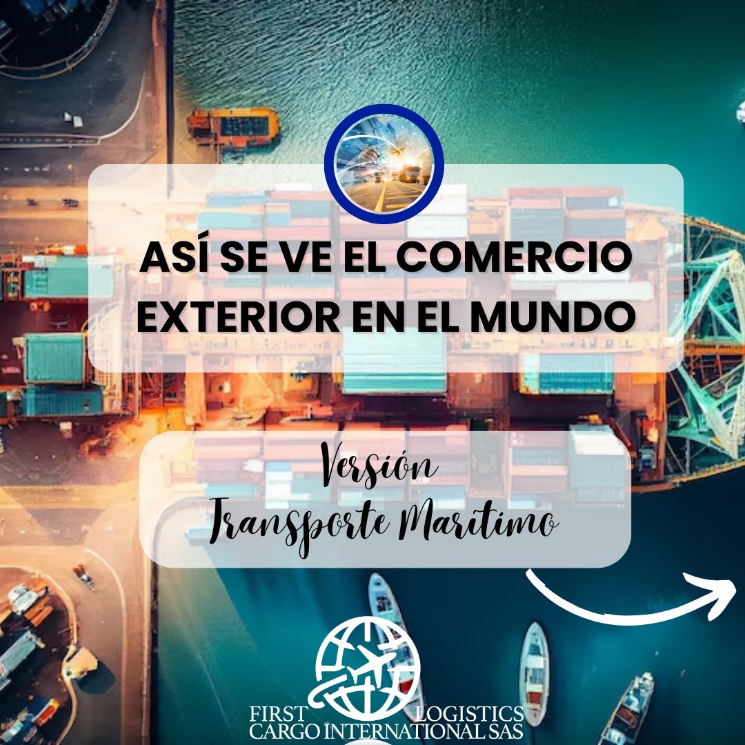 firstlogisticsc's tweet image. Así se ve el #comercio #exterior, versión #embarques #maritime