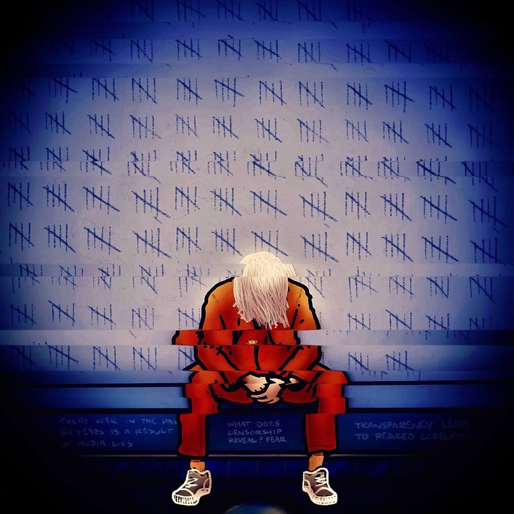 Stars4ward's tweet photo. WE WILL NOT RELENT. 

WE WILL NOT BE QUIET.

WE WILL NEVER BACK DOWN.

WE WILL CONTINUE TO FIGHT.

Julian, the WORLD is with you. 🙏🏻

#AssangeAThon
#FreeJulianAssange
#FreeAssange2023
#FreeJulianAssangeNOW
#EnoughIsEnough
#JournalismIsNotACrime
#LiesStartWars
#TruthBringsPeace https://t.co/ybw5BRMbCr