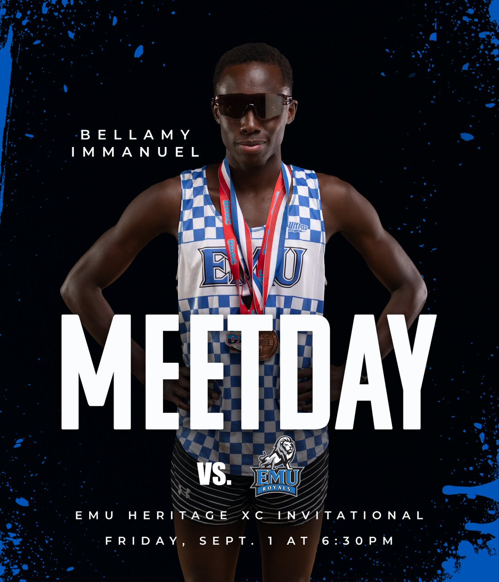 EMU_Athletics's tweet image. 🏃🏃‍♀️𝗠𝗘𝗘𝗧𝗗𝗔𝗬: @EMU_XC_TF toes the start line on their home course! Come out and support your Royals!

🔵EMU Heritage XC Invitational
⏰6:30 p.m. (Men&apos;s 5k), 7 p.m. (Women&apos;s 5k)
📍  Harrisonburg, Va.

#RoyalPride | #CompeteTogether