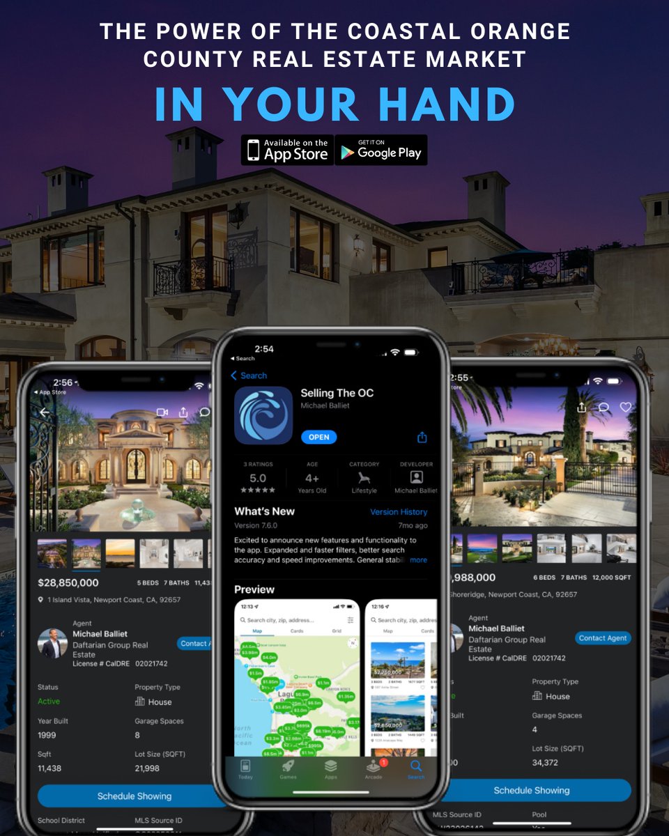 Selling The OC is an award-winning real estate app that offers a comprehensive search of the MLS with more accurate information than other popular real estate websites like Zillow and Redfin. In addition to MLS listings, the app provides access to real-time off-market properti...