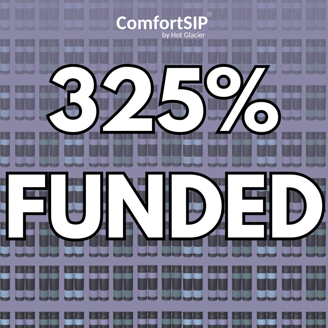 ComfortSIP's tweet photo. 🎉 With 8 days still to go, ComfortSIP has surged past its goal, raising over 325% as of today! 🙌 Don't let these amazing Kickstarter discounts slip through your fingers – join the revolution in sipping comfortably while the deal lasts! ☕ #kickstarter #win #competition https://t.co/IxwkVtf46K