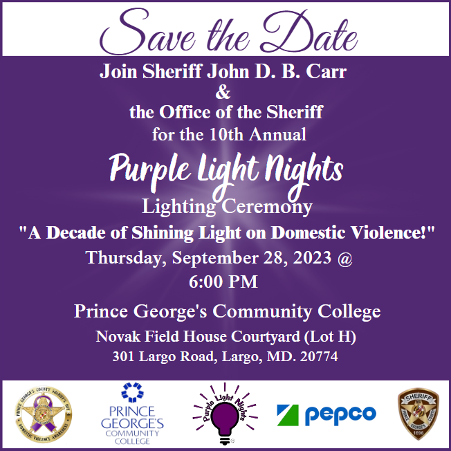 PGSheriff_PIO's tweet photo. Come out and Join Us on September 28, 2022, for Our Annual Purple Light Nights Ceremony!
https://t.co/G12kjStH9B https://t.co/wRKwuFNgCO
