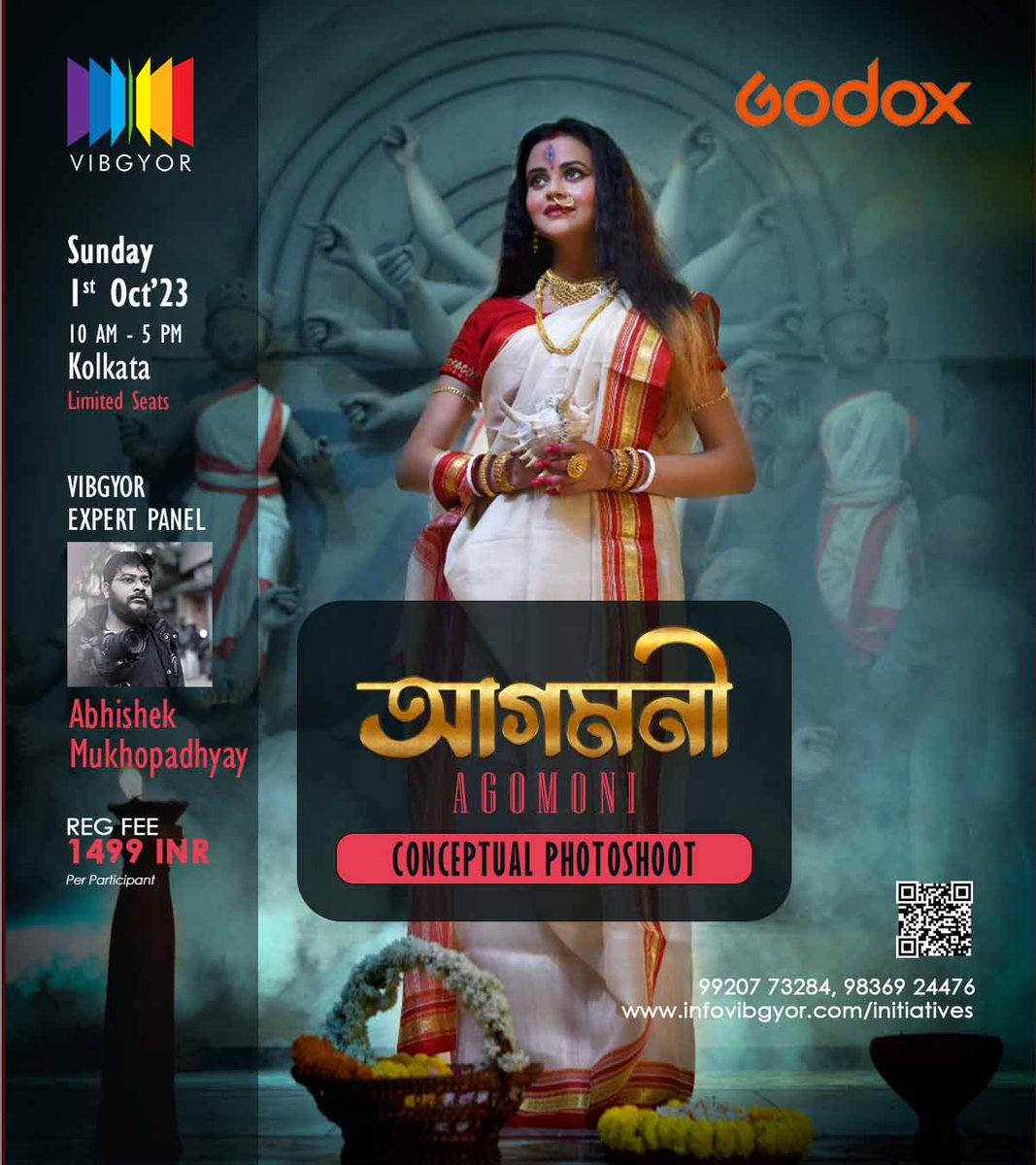 info_vibgyor's tweet image. 📸 Join us for an Agomoni Conceptual Photoshoot in Kolkata, and Celebrate the Vibrant Vibe of Durga Puja! 

#agomoni #maadurga #conceptualphotoshoot #kolkata #events #photography #godoxindia