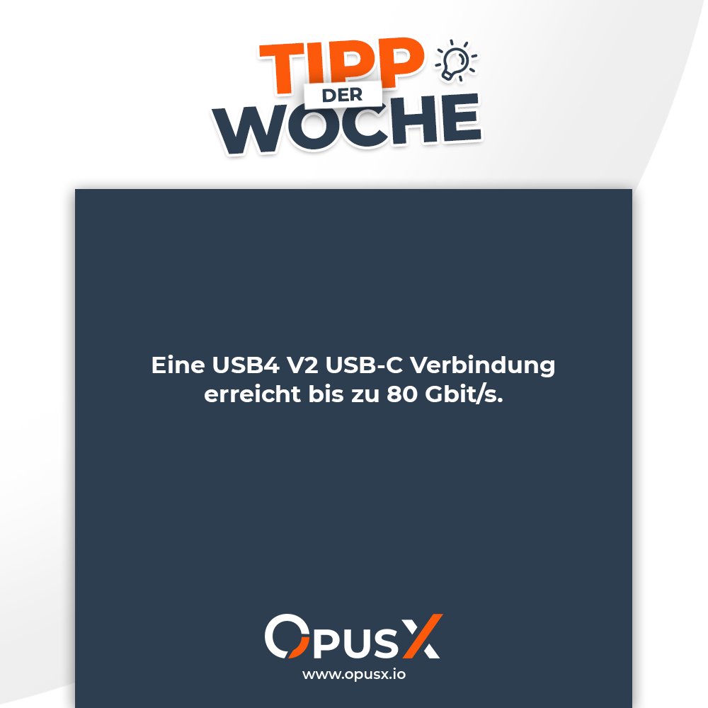 OpusX || #TippDerWoche

Wie schnell ist USB-C?