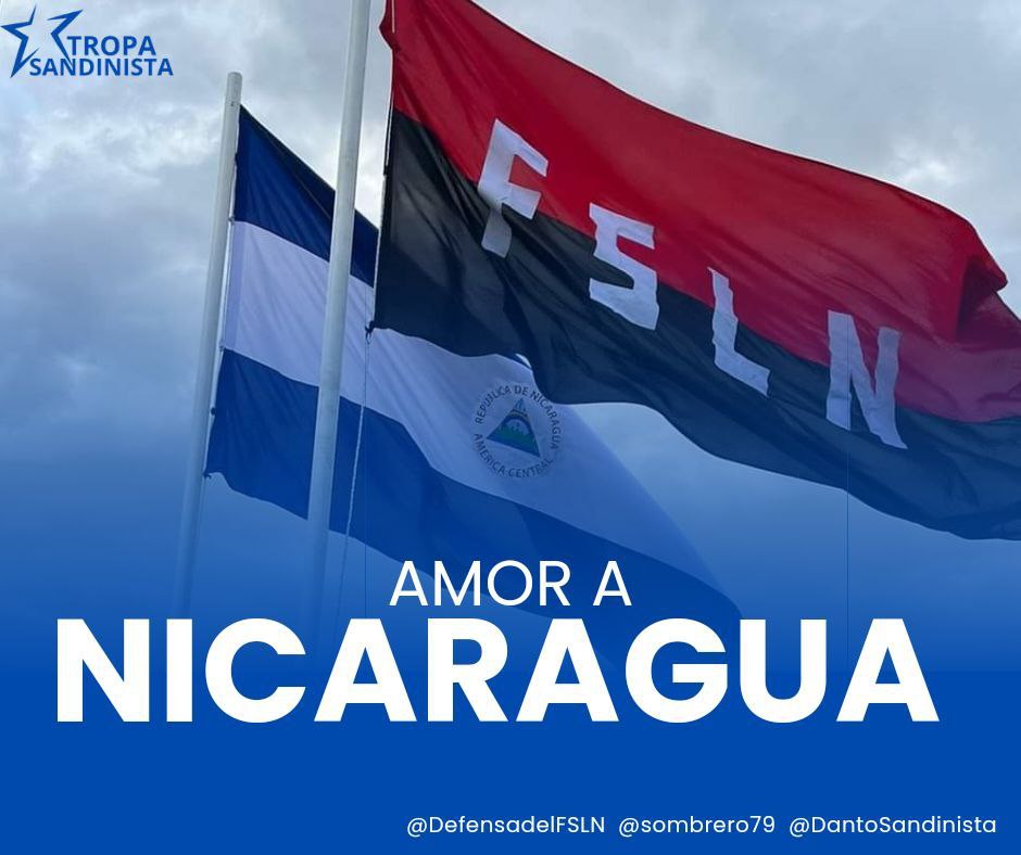 En el Mes Azul y Blanco y el Rojinegro libertadores, Mes de la Patria, Mes d3 nuestros Héroes Nacionales, Mes d3 los Héroes y Mártires que amaron a Nicaragua hasta las últimas consecuencias 
#PatriaBenditayLibre 
#AmoraNicaragua