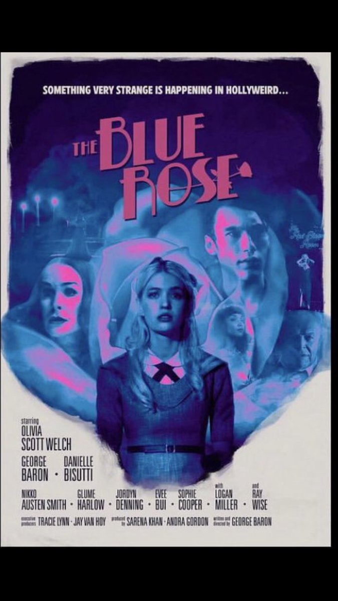 #thebluerose A stylish creative film that had beautiful visuals and shots.Throwback to old Hollywood.Directed/written and starring the talented #GeorgeBaron who works with #oliviascottwelch to solve a case.Although confusing I was engaged and wanted to learn more about the world!