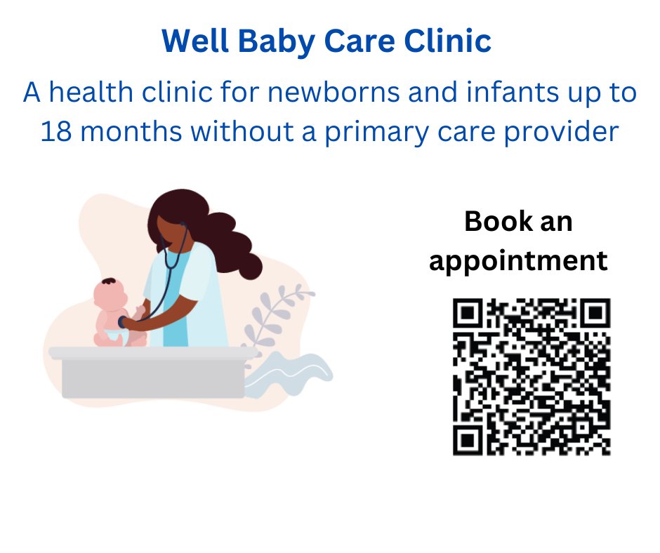 FLA_OHT's tweet photo. A health clinic in #ygk supports newborn babies and infants up to 18 months who do not have a primary care provider. To learn more and book an appointment visit https://t.co/hzrZx6WJj4
@KingstonCHC @QueensUHealth @KFLAPH
#HealthHome #WellBaby https://t.co/zAgRLZy1Y7