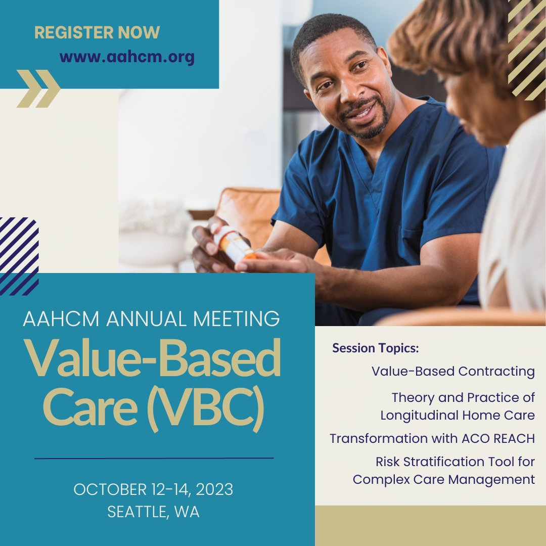 This year at the AAHCM Annual Meeting, the program features a dedicated Value-Based Care education track with four exciting sessions, a VBC pre-con workshop, and more! Explore the program and register now: loom.ly/Rc9eECM #AAHCM2023 #homecaremedicine #AAHCM #seattle2023