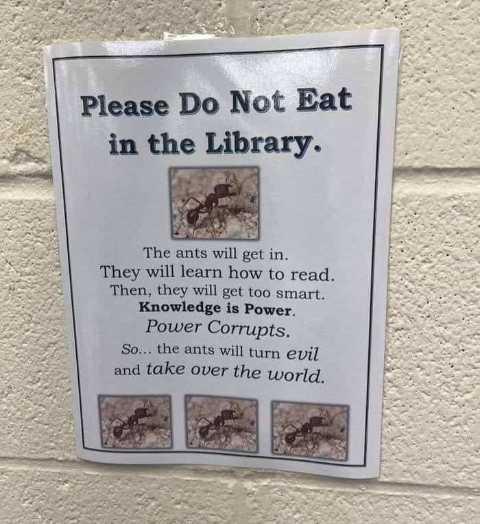 Too funny! 🐜🐜🐜