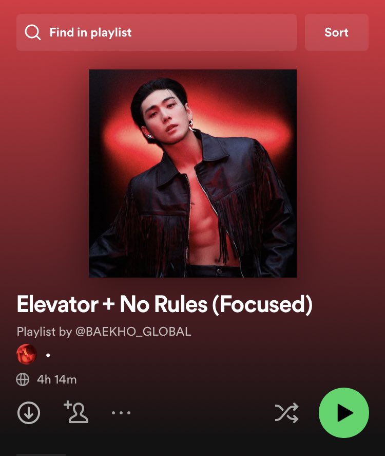 BaekhoToday's tweet photo. dOnO! If you’re a Spotify user, please use this playlist when streaming ‘Elevator’! it can help us to increase the song’s streams ❤️‍🔥

Don’t loop the song or the playlist so your listens can get counted 😀

Let’s work hard! ☺️

https://t.co/eUlotjMGu3

#BAEKHO #백호 https://t.co/pP6MeZCQVL
