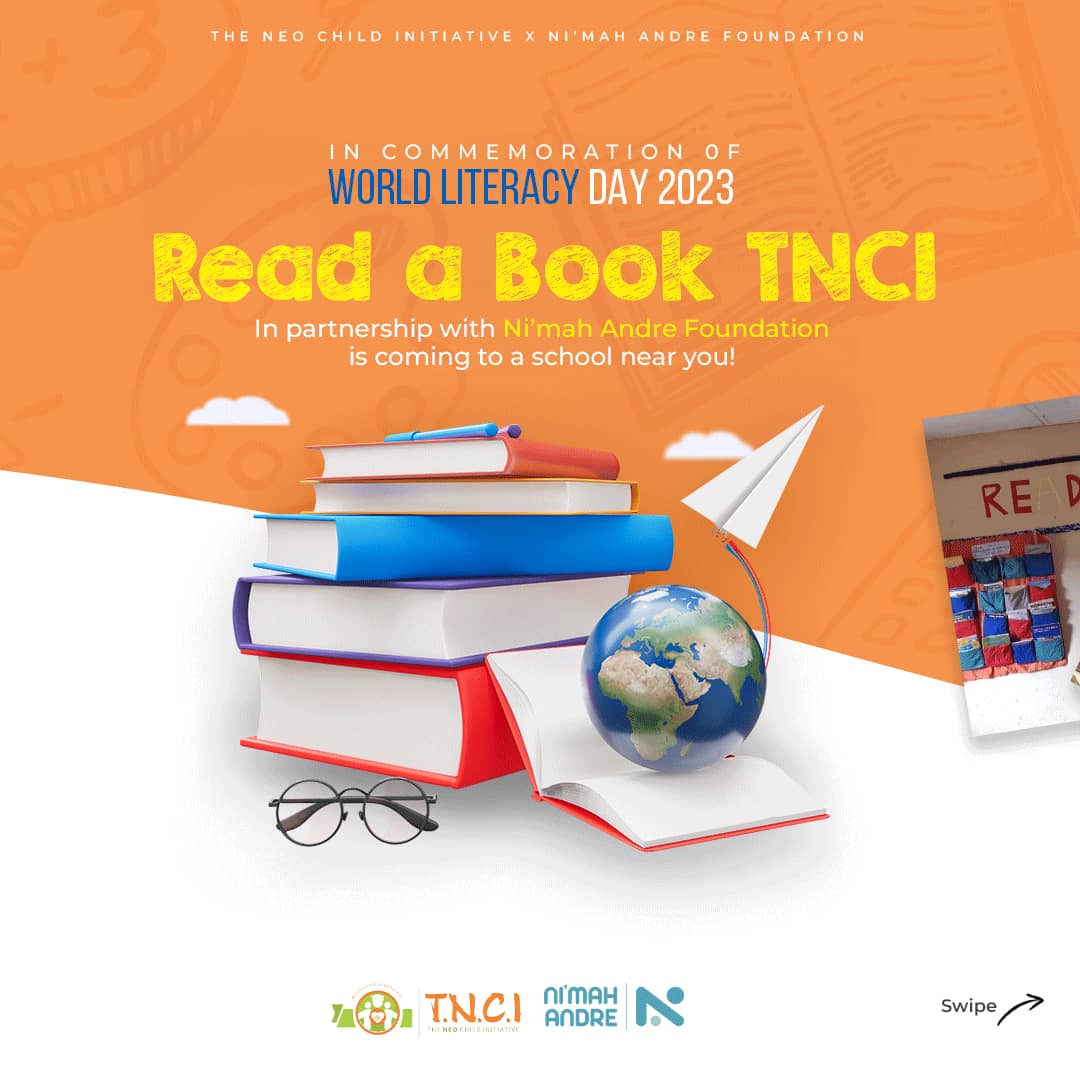 tnci_africa's tweet photo. In commemoration of #WorldLiteracyDay2023, @tnci_africa, in partnership with 
@nimah_andre are bringing  Read A Book TNCI to a school near you.
Please support us with your book  donations and  our Hanging Libraries Production.
#Bookdonation #hanginglibraries #literacy #Education https://t.co/INMHr1zmBe
