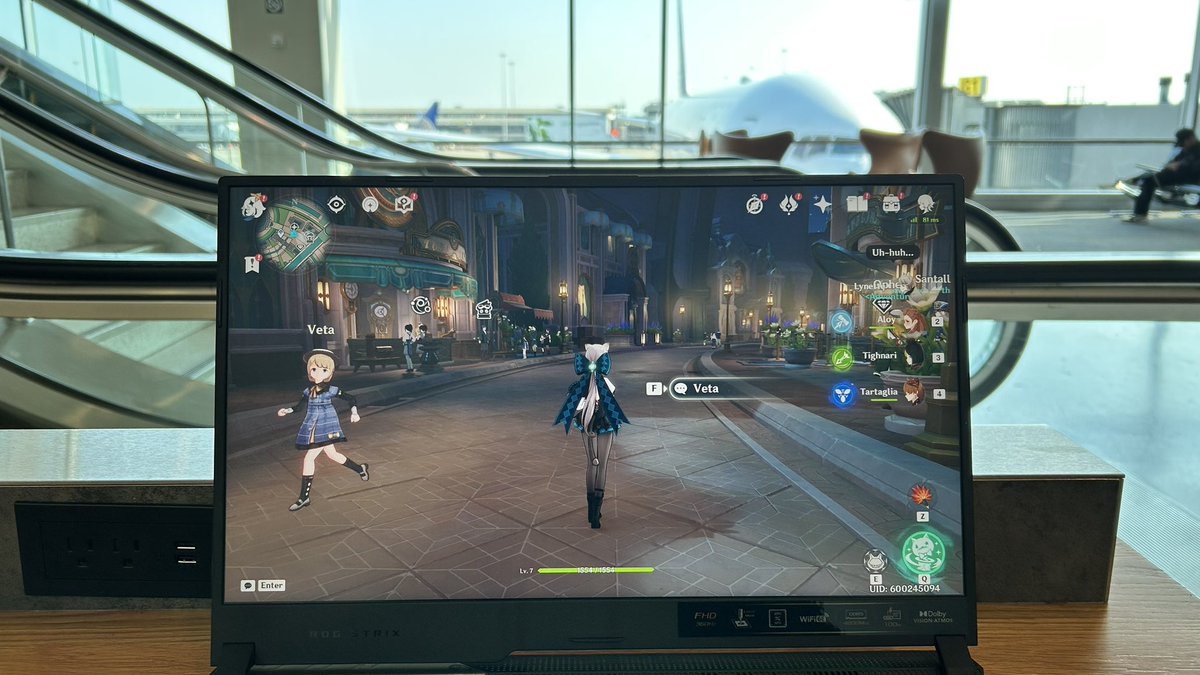 _Arukubox_'s tweet photo. Playing Genshin an hour before I board my flight to Japan! #genshinimpact #fontaine #lynnette #arukubox https://t.co/vwhE9lzieQ