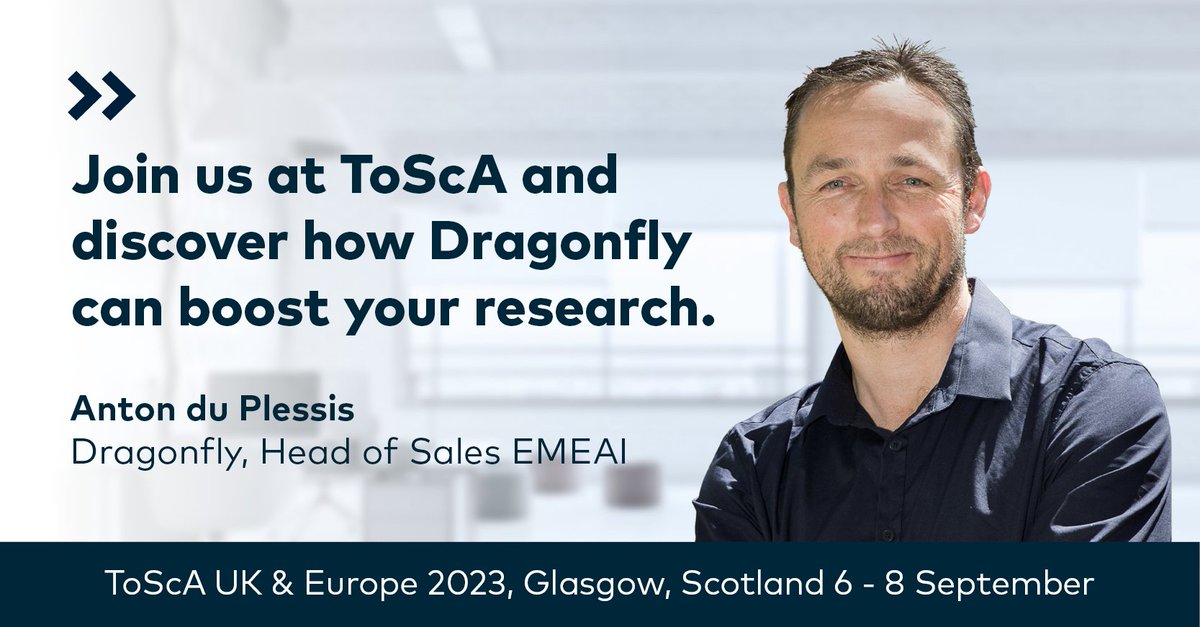 ai_dragonfly's tweet photo. The home of smart image processing is heading to the international hub of Tomography. Join us at ToScA from the 6-8th of September!
Already secured your ticket? It’s not too late to register for our practical workshops:
https://t.co/vp9AGLHsSA
#Tosca23 #Dragonfly #Deeplearning https://t.co/e5MYWJwYmH