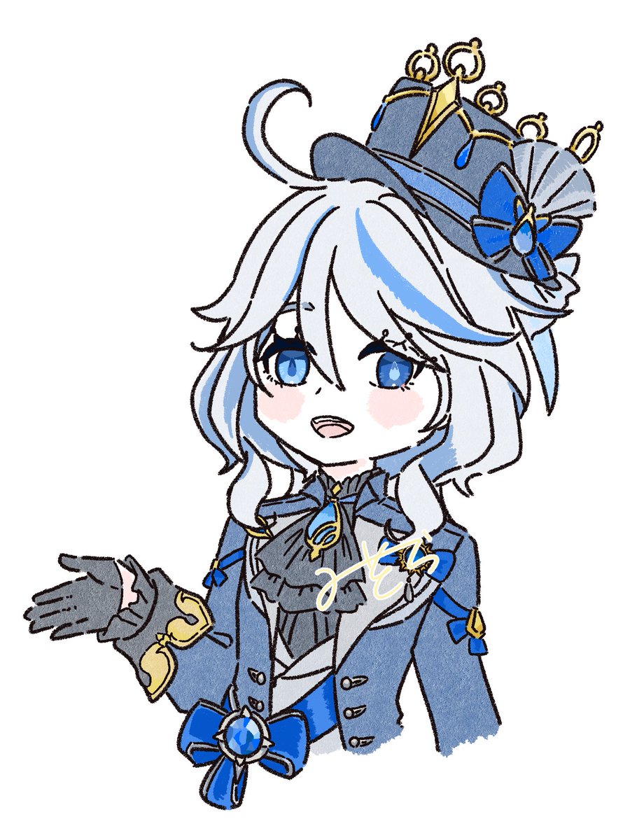 フリーナ「#GenshinImpact今の所七神の中で一番ど好みなフリーナちゃんところで性」|美空(・@・)🍼ばぶのイラスト