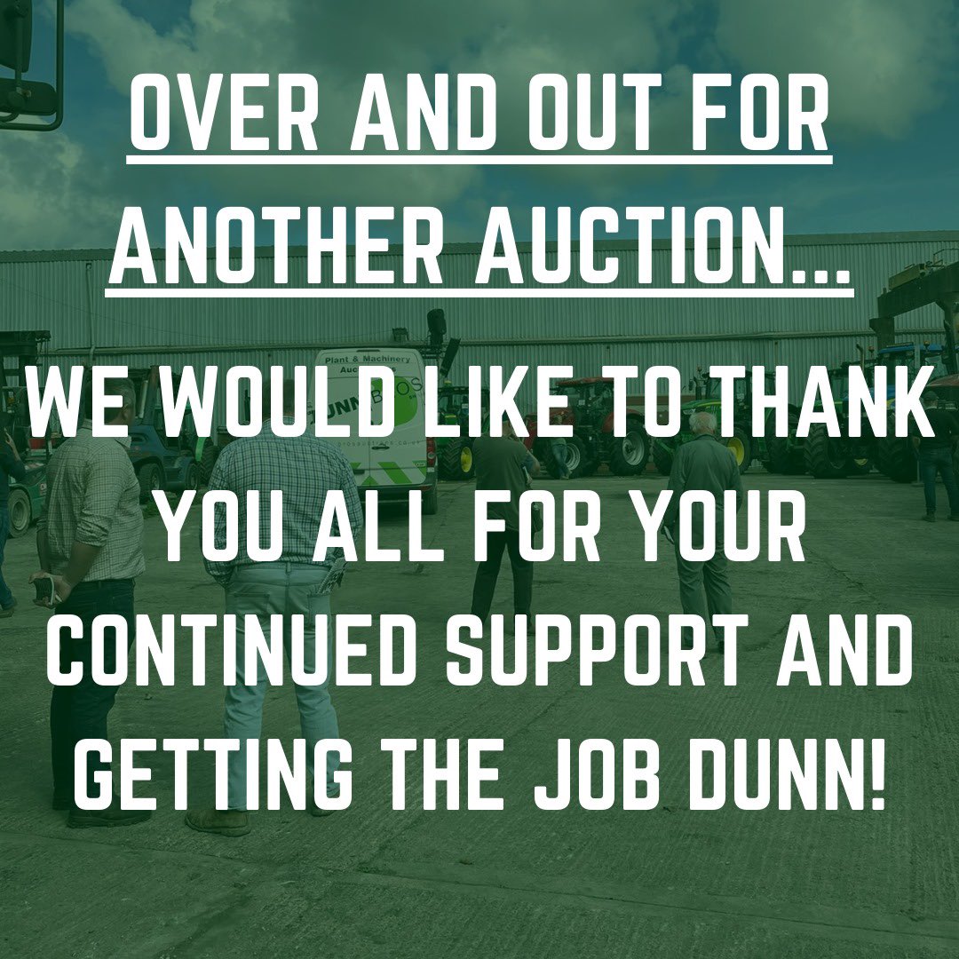DunnBrosSW's tweet photo. AUGUST AUCTION, COMPLETE😜‼️
We would like to thank all of those who attended the viewing day and both auction days, online and onsite👀

Contact us for collections and after sales 
Call Us📞01823 211888
Email Us📧sales@dunnbrosauctions.co.uk 

#dunnbros #auction #teamdunn https://t.co/fTYT6nnlVm