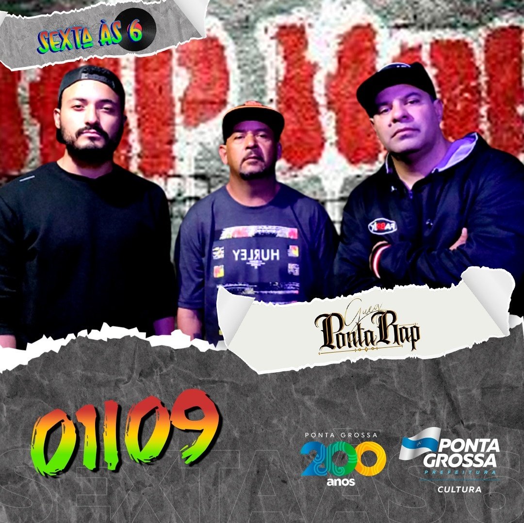 cultura__pg's tweet photo. Adivinha 👀
Essa semana tem Sexta às Seis! O palco do Parque Ambiental recebe MUM e Gueg Ponta Rap.
Não dá pra perder, hein? A adm espera vocês lá 🎸
#vivaculturaempontagrossa #pg200 #sextaas6 https://t.co/1XIRHhpgKy