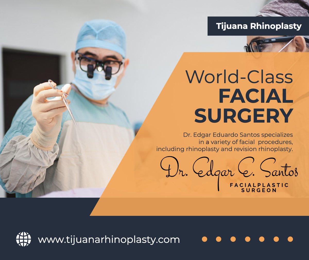 strictlyfaces's tweet photo. Dr. Edgar E. Santos | Tijuana Rhinoplasty
https://t.co/1xDZIUa79P
Dr. Edgar Eduardo Santos provides facial plastic surgery in Tijuana, Mexico including all forms of primary rhinoplasty surgery and revision rhinoplasty.
#rhinoplasty #Tijuana #nosejob https://t.co/sED8yjt1Gv