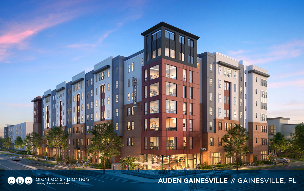 cbaArchitects's tweet photo. One of our exciting communities in development is Auden Gainesville, a seven-story, 148-unit student housing project near the University of Florida. Along with our great Client @dmginvestments, we look forward to this new mid-rise making a big splash! https://t.co/jXFVavVhi1