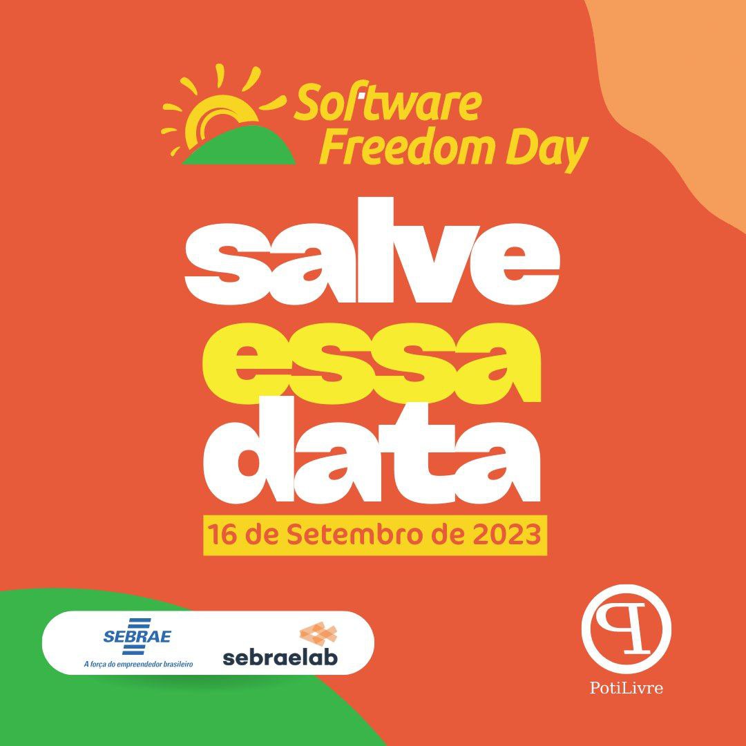 potilivre's tweet photo. 🎤 Software Freedom Day 2023 - Chamada para Palestrantes

Você é apaixonado por Software Livre e tecnologia? Quer compartilhar seus conhecimentos e ideias com a comunidade? A PotiLivre tem o prazer de convidar você a enviar a sua palestra para o Software Freedom Day deste ano! https://t.co/UMNIbtFwKj