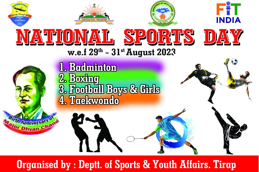 NMongku's tweet photo. KHONSA,3day long NATIONAL SPORTS DAY event concluded, organised by Depth of Sports and Youth Affairs to mark the birth anniversary of Major Dyan Chand@PemaKhanduBJP @NatungMama @OfGoap @SportsDept_GoAP @MyGovArunachal https://t.co/5PYXala4ke