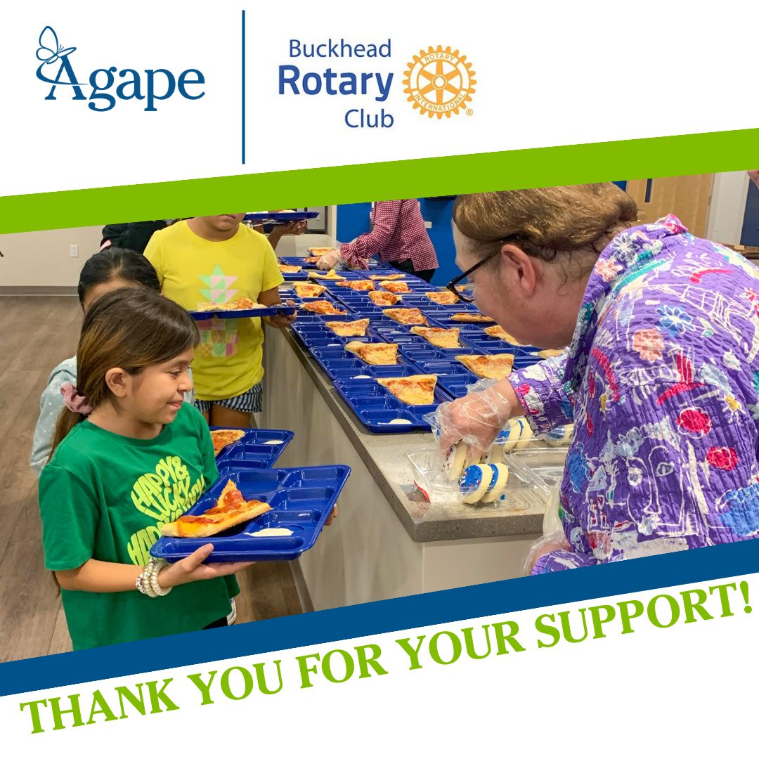 BuckheadRotary's tweet image. What a blessed time we had serving dinner to the beautiful children thru @AgapeATL.

Our members were part of a volunteer night to serve meals in their after school program. #Agape is one of our #SignatureProjects this year, and we’re the fortunate ones to be working with you 🙏