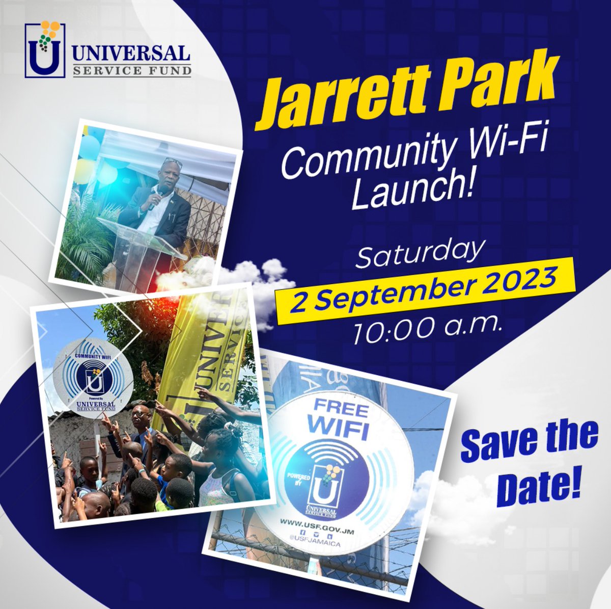 See you this Saturday for the Jarrett Park Community Wi-Fi Launch! Come out in your numbers and support, you might just win something 😉 #UniversalServiceFund #JarrettPark #CommunityWifiLaunch