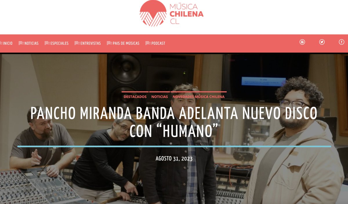 Gracias @Musicachilenacl musicachilena.cl/v2/pancho-mira…
