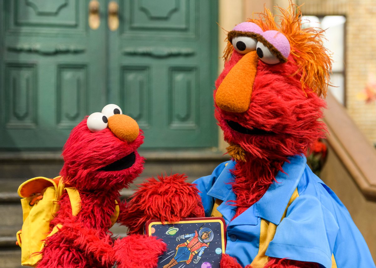 Today is the first day of school. Yeah baby! Wish Elmo luck! 📓✏️