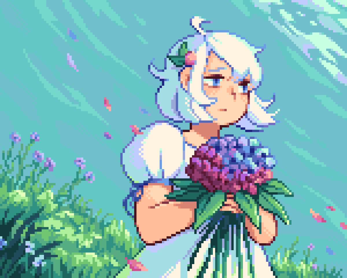 Last day of summer 🪻

#pixelart