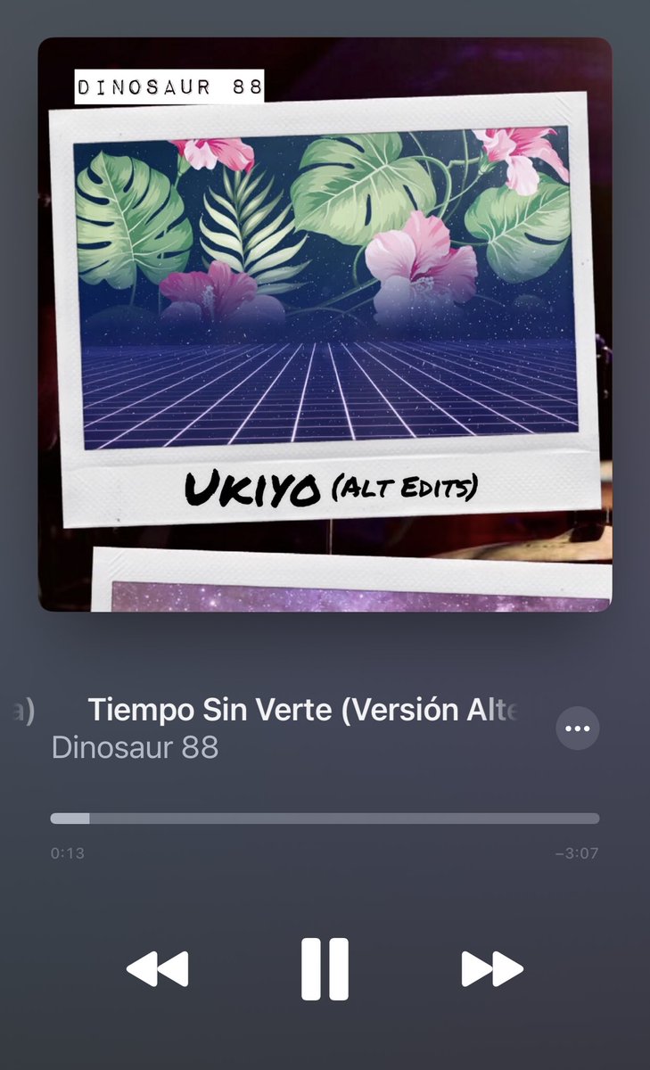 Mi recomendación musical del día, semana, mes  y año <a href="/Dinosaur88_/">Dinosaur 88</a>  definitivamente! 

El fuego me ganó… tiempo sin verte ✨

music.apple.com/us/album/tiemp…