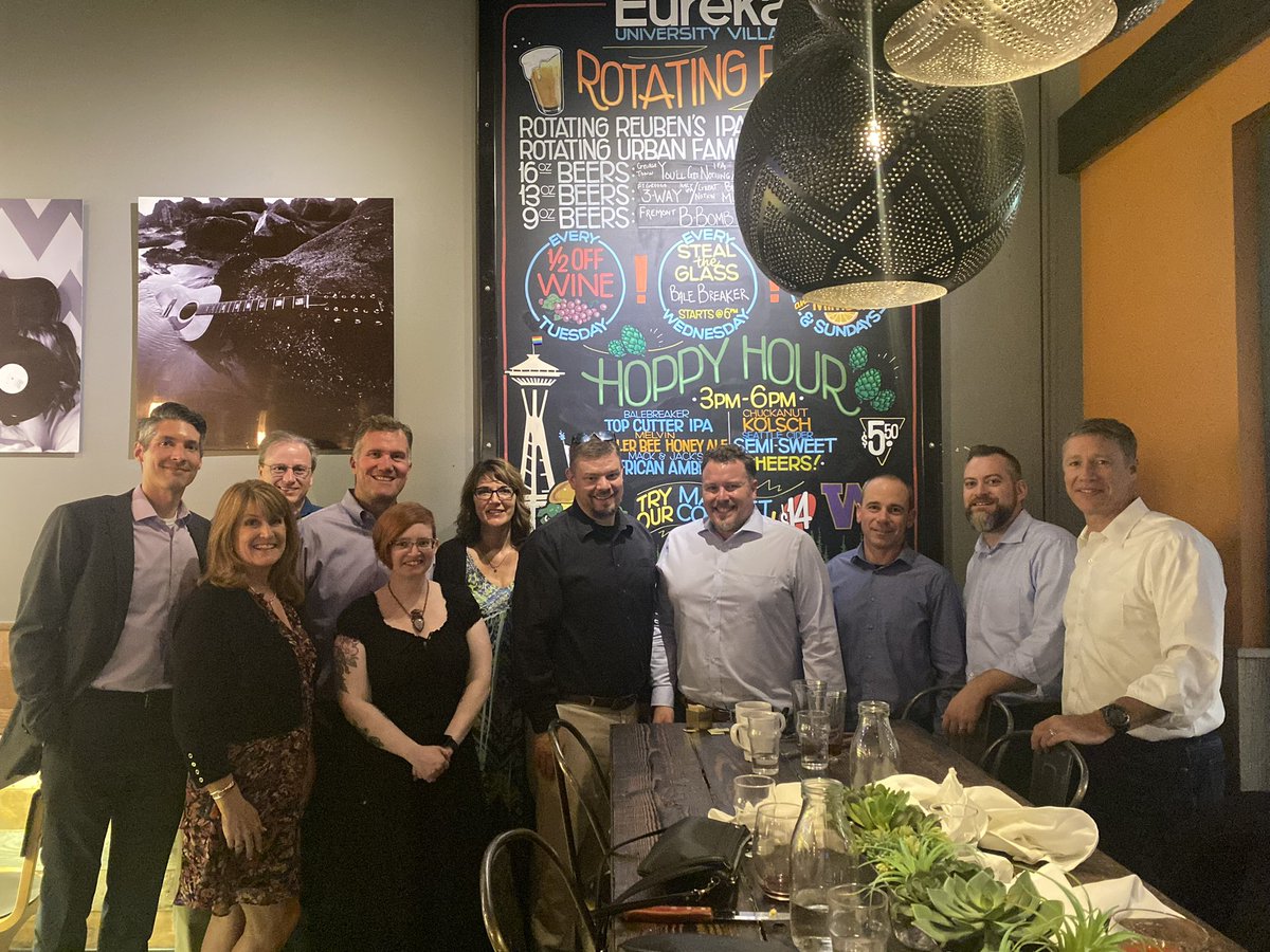 IanCrawford0's tweet photo. Great bank dinner last night at @Discover_Eureka.  It was awesome to hear from all the WaFd students about how their experience has been at @thePCBS so far.  Thank you @BeardallBrent for your continued support and belief in us!

#PCBSXers #pcbshashtagbattle https://t.co/03n1fMKIXq