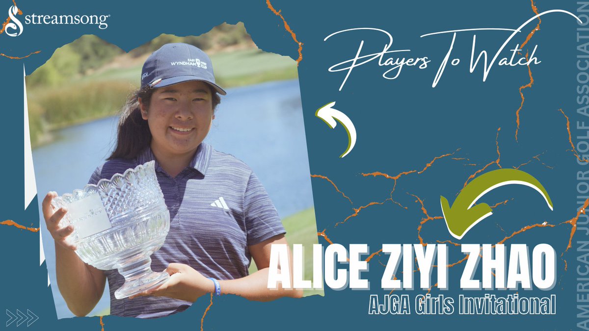 AJGAGolf's tweet photo. Alice Ziyi Zhao of Irvine, California
No. 6 in the Rolex AJGA Rankings
2x @Rolex Junior All-American
2022 #StacyLewisInv Champion https://t.co/6D3JpaugHa