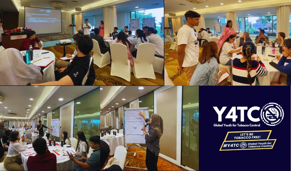 Y4TCNetwork's tweet photo. On Day 4 of the #AsiaYouthAmbassadorsSummit in Bangkok, Y4TC representatives took charge of an engaging social media session. Their discussion revolved around their adept utilization of social media to propel their network campaign forward.
#AsiaYouth4TobaccoControl
#YAS
#Y4TC https://t.co/taVPefwUcd