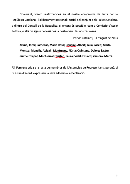 CdeRCAPI (@cxrcapi) on Twitter photo Declaració de membres de la Comissió
d'Acció Política Interior <a href="/CxRcapi/">CdeRCAPI</a>
de l'Assemblea de Representants <a href="/ARepresentants/">Assemblea de Representants</a> del Consell de la República <a href="/ConsellRep/">Consell de la República Catalana</a>
en relació a la seva dissolució i proposta d'abolició Declaració de membres de la Comissió
d'Acció Política Interior <a href="/CxRcapi/">CdeRCAPI</a>
de l'Assemblea de Representants <a href="/ARepresentants/">Assemblea de Representants</a> del Consell de la República <a href="/ConsellRep/">Consell de la República Catalana</a>
en relació a la seva dissolució i proposta d'abolició