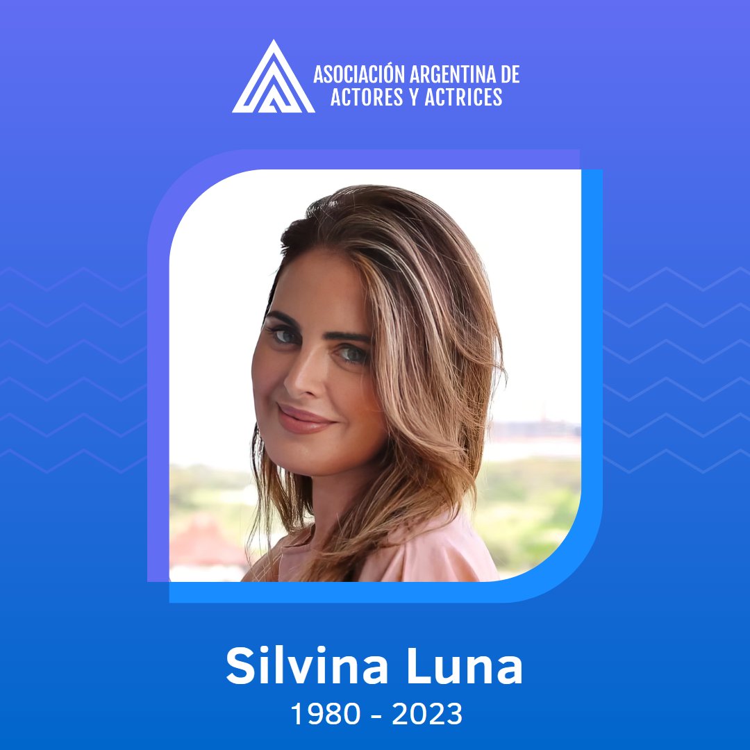 Con profunda tristeza despedimos a nuestra afiliada Silvina Luna. Durante 25 años llevó adelante una activa labor como actriz, modelo y conductora. Abrazamos a sus familiares y seres queridos en este momento de gran dolor.