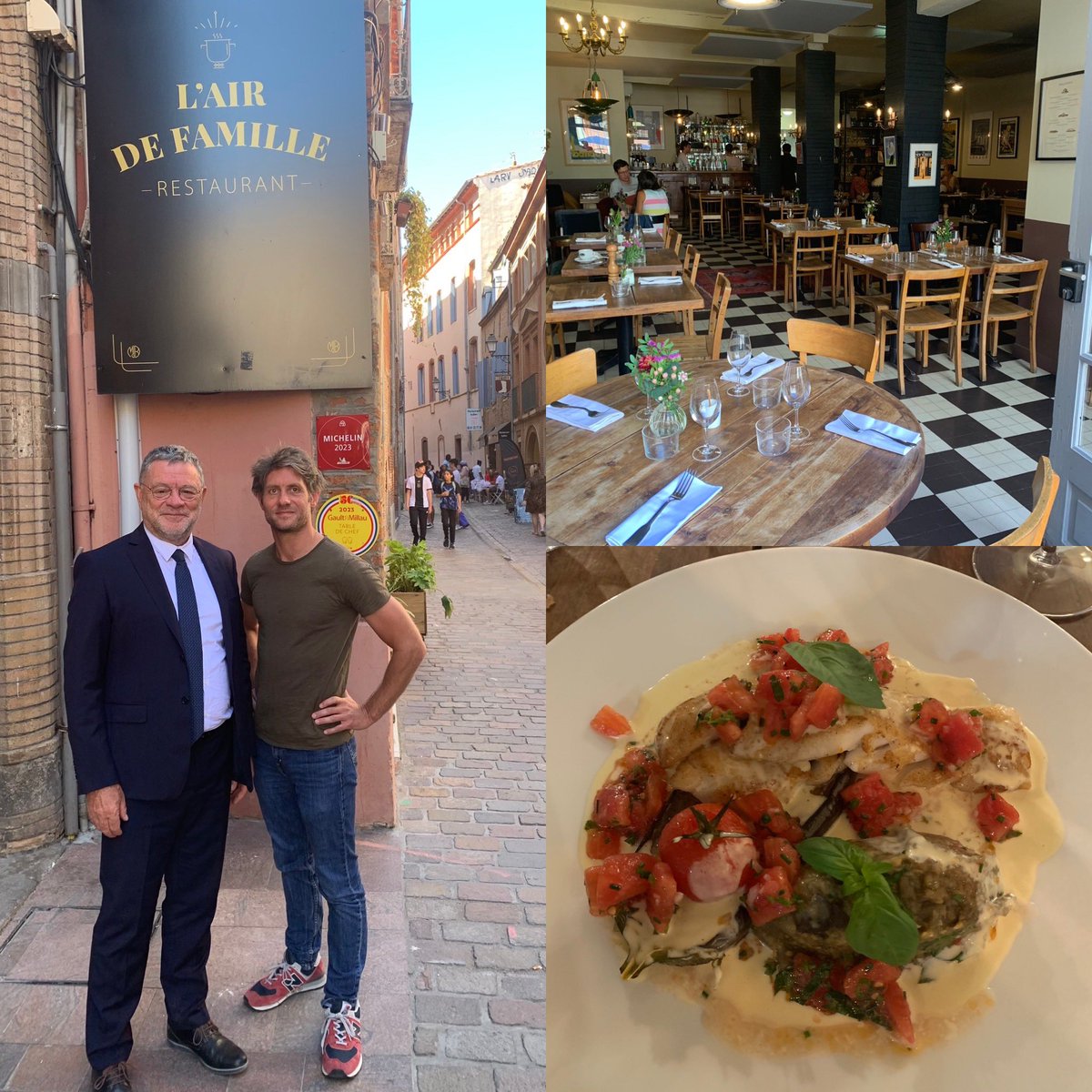 Fricassé de rascasse caviar d’aubergines au restaurant Un Air de Famille rue Jules Chalande à #Toulouse #Bienmanger Il y a même du <a href="/FlocdeGascogne/">Floc de Gascogne</a>
