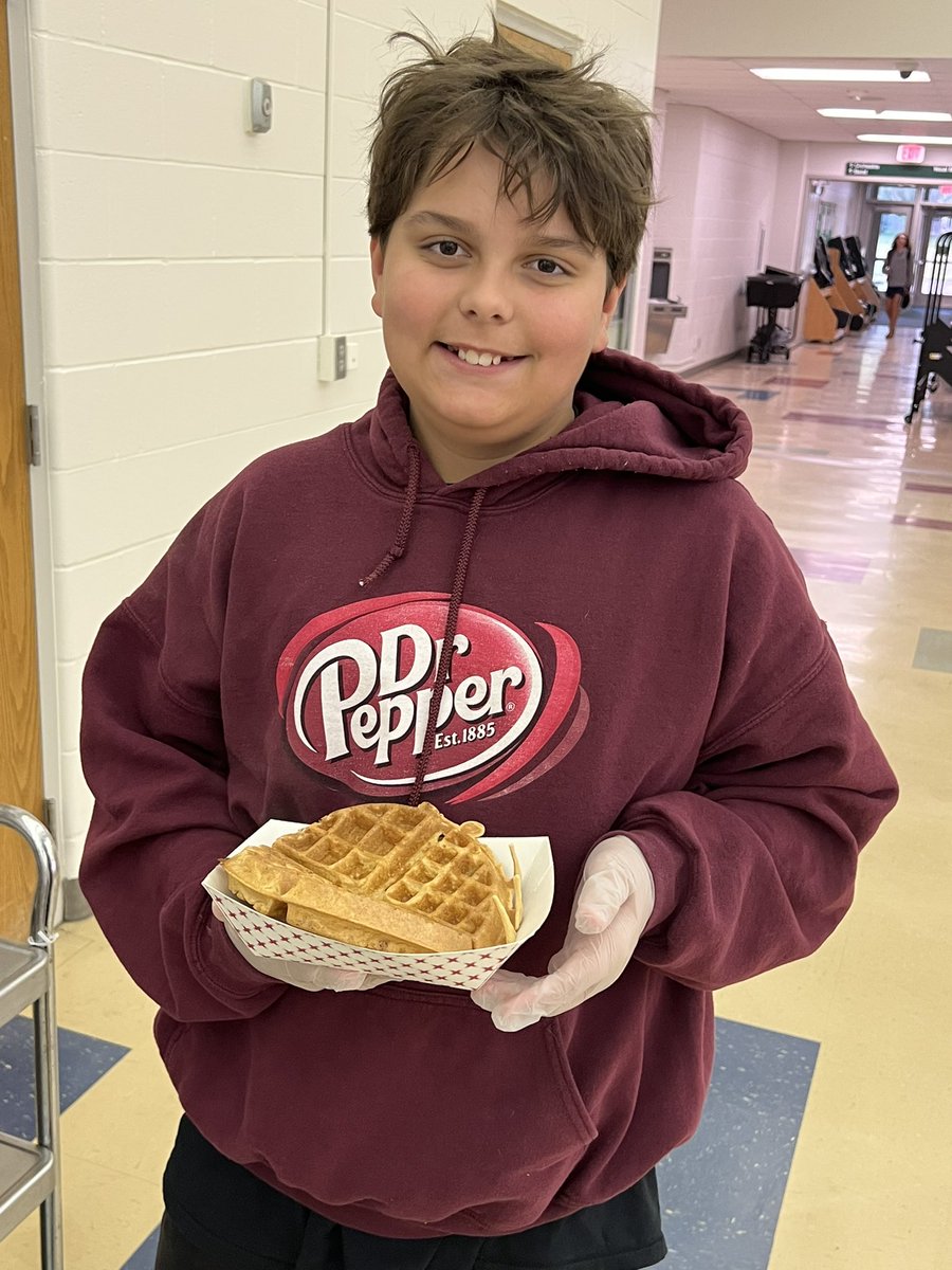 Summer vacation may be over, but we eat hotel waffles every day in Millard! Did you know that we have self serve waffle machines in the high school and middle school buildings? Come have breakfast with us! The Kiewit Colts love them! <a href="/MPS_Kiewit/">Kiewit Middle School</a> <a href="/MillardPS/">Millard Public Schools</a> <a href="/sodexoUSA/">Sodexo USA, Inc.</a>